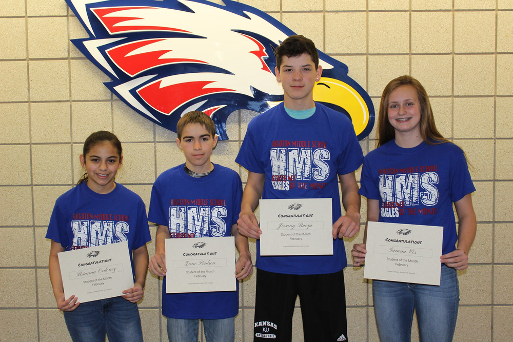 HMS February Students of the Month!