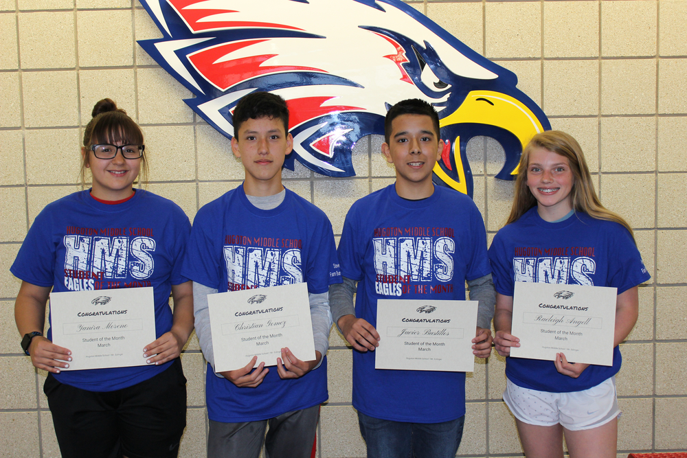 HMS March Students of the Month 