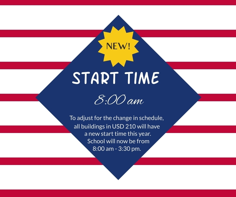 New Start Time of 8:00 am.