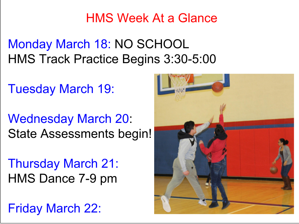 HMS Week At A Glance