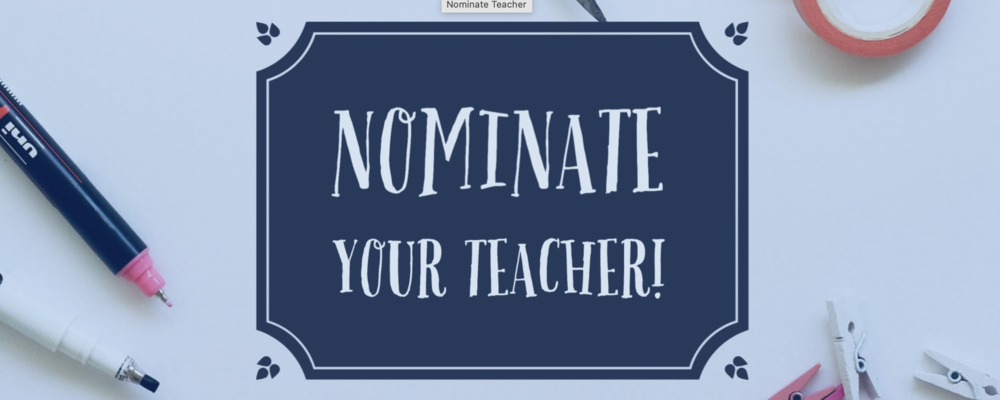 Nominate a Teacher