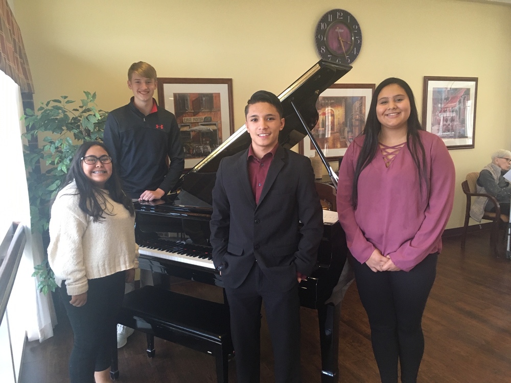 HHS Piano students perform at Pioneer Manor