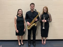 2019 SWKMEA district honor band members from HHS