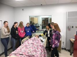 HHS future during students touring the new Allied Health Center at SCCC