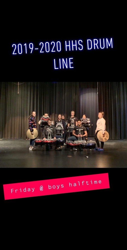 HHS Drumline performance 0228-2020