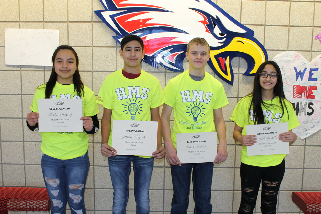 HMS January Students of the Month